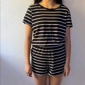 Forever 21 Black and White Romper